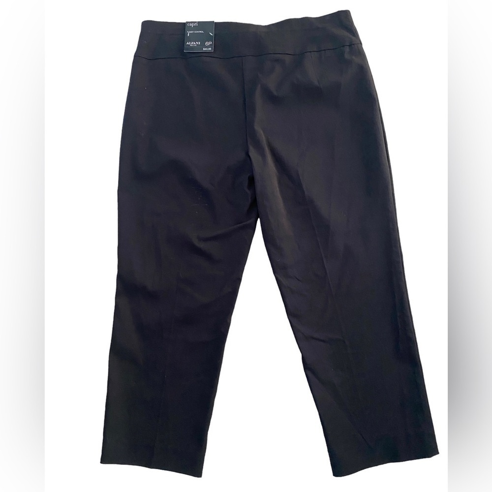 NWT ALFANI Black Capri Crop Pant Women 6 P Petite - Picture 3 of 7
